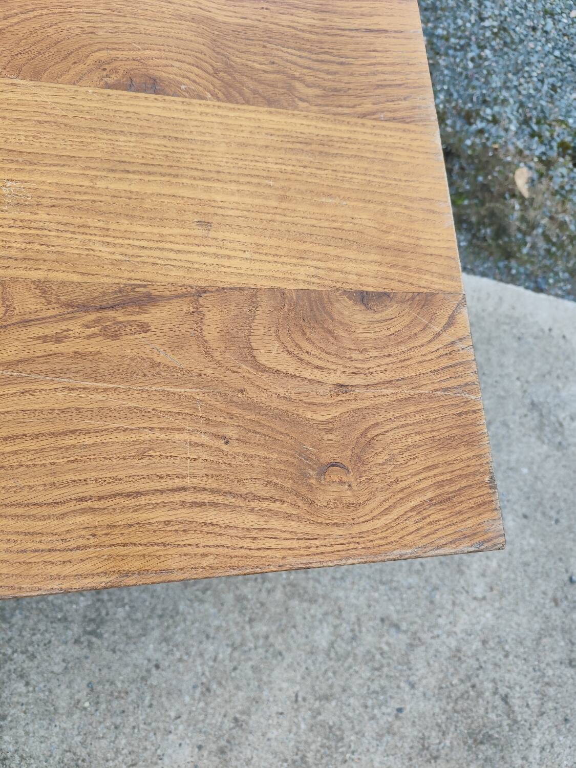 XXL farmhouse table with spindle legs 320 cm in solid oak