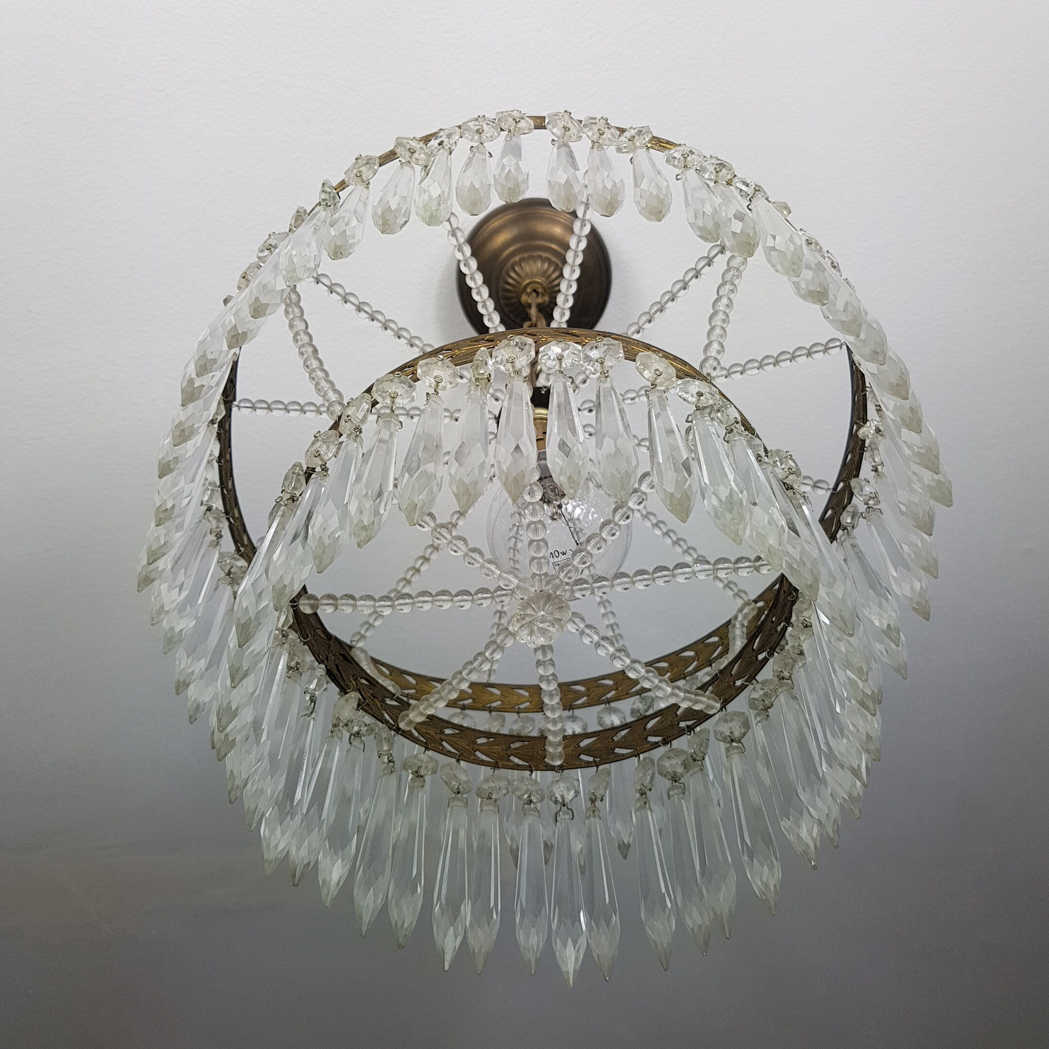 Gloss 2-row Crystal pendants