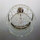 Lustre 2 rangs pampilles de cristal