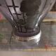Art Deco vase in glass and silver metal