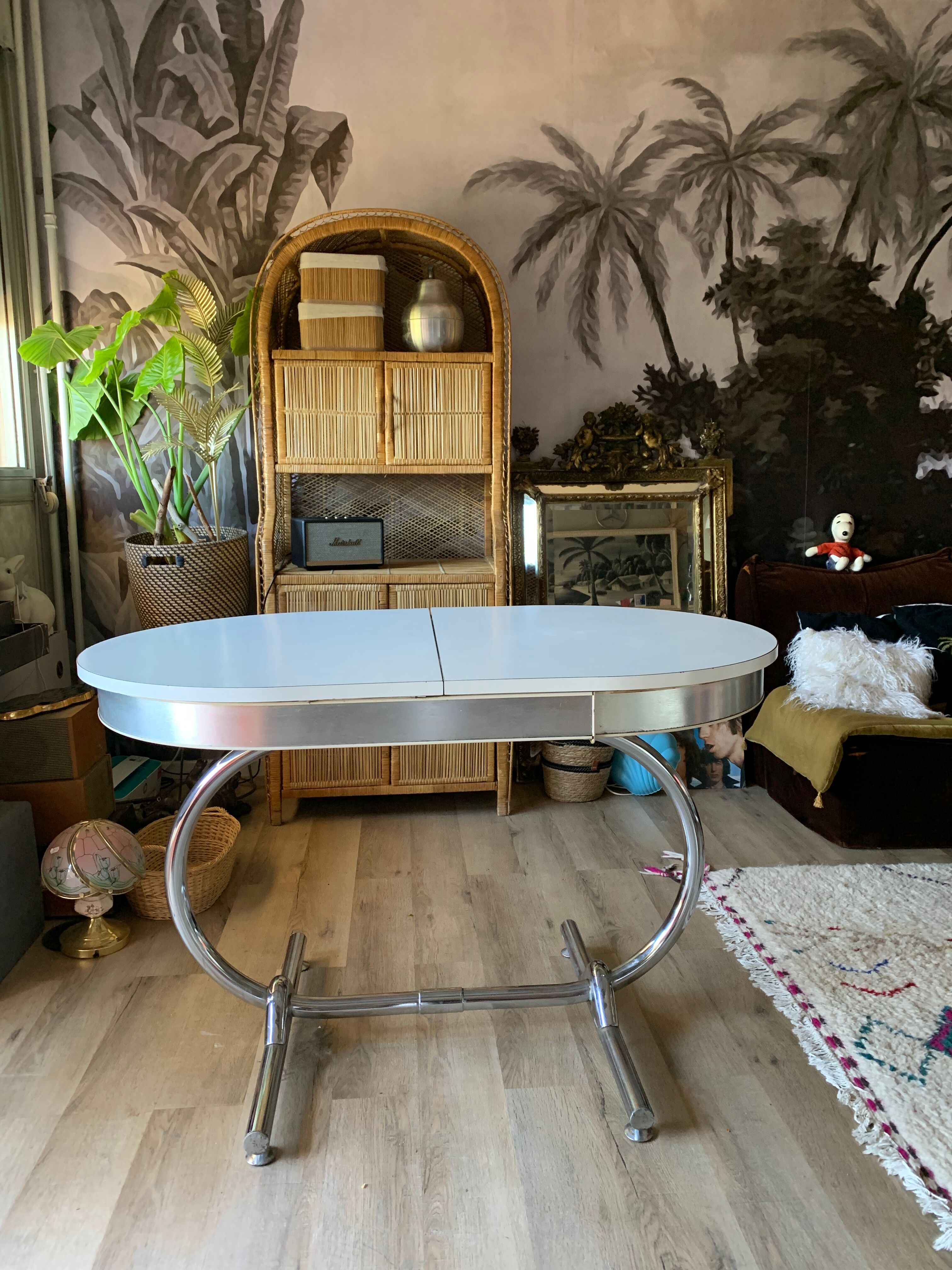 Formica table and chrome