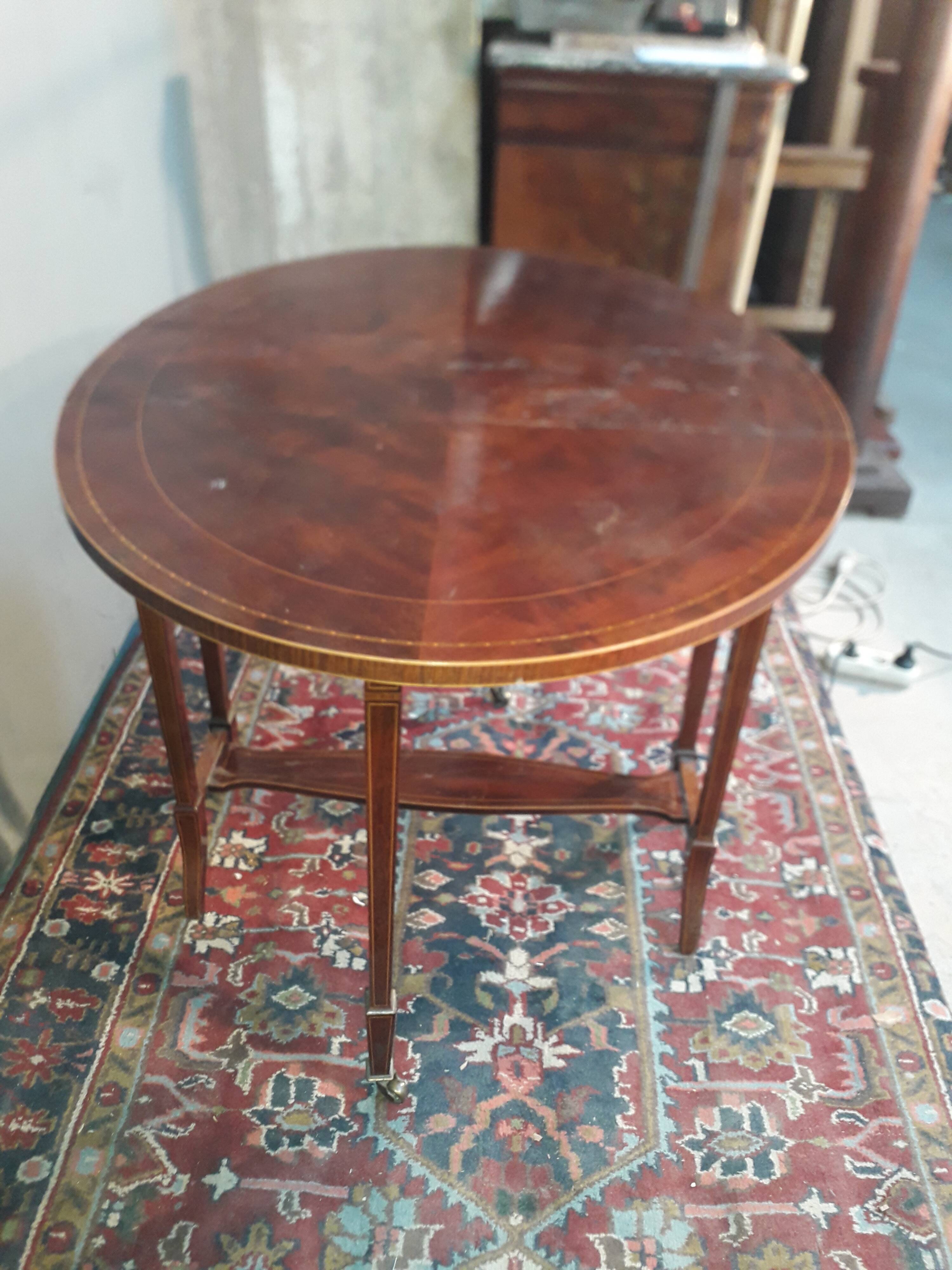 Table pliante anglaise en plaquage d acajou