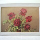 Ancient oil painting on canvas