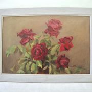 Ancient oil painting on canvas