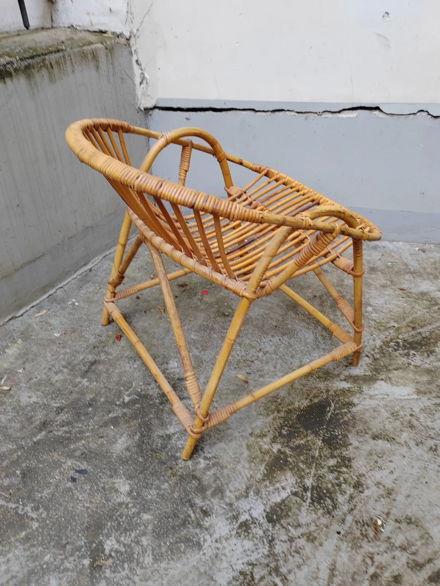 Rattan armchair