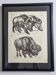 Illustrated plate, Studies of Wild Boars and Bison, Signed André Margat, 1930
