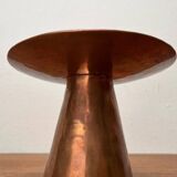 Handmade German copper candlestick from the mid-century by AWD, 1960s.