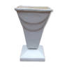 White cast iron vase