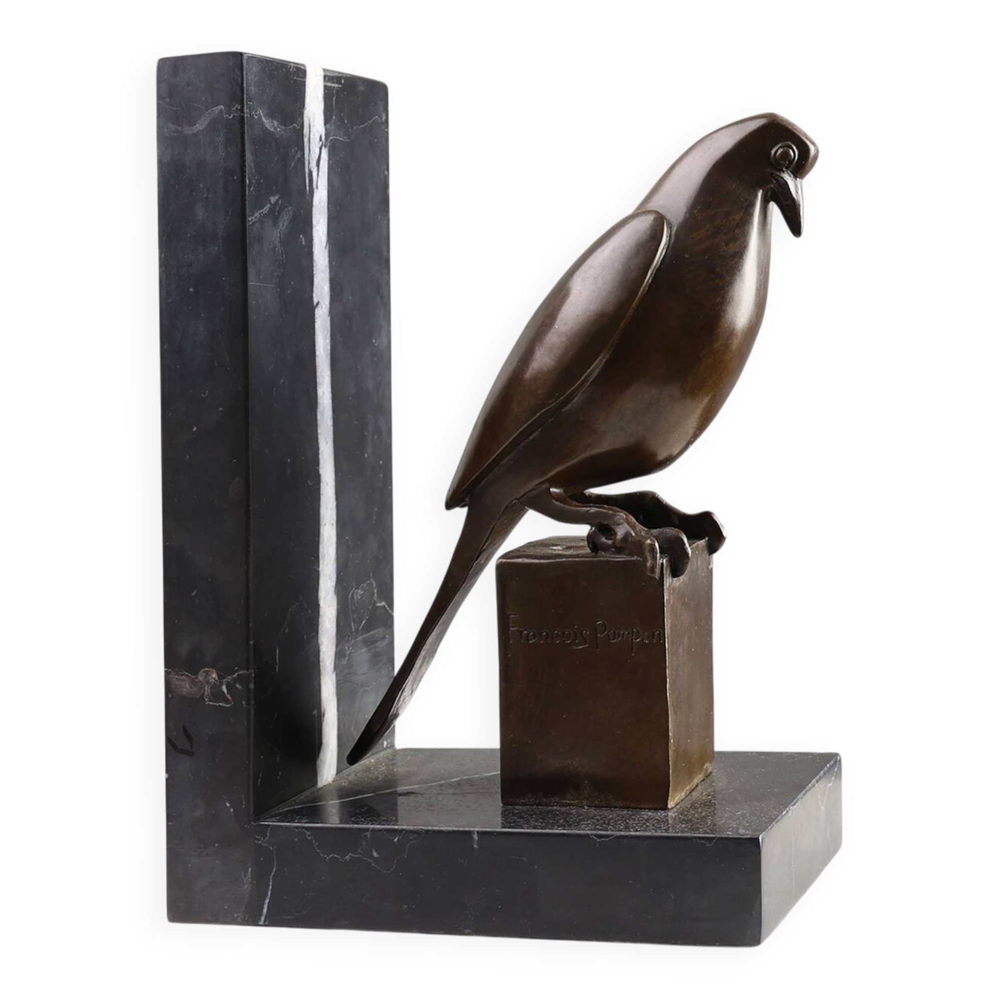 Faucon crécerelle en bronze par François Pompon, France vers 1930