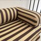 Beige and brown sofa vintage guest bed