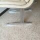Set of 4 chairs in cream velvet seventies