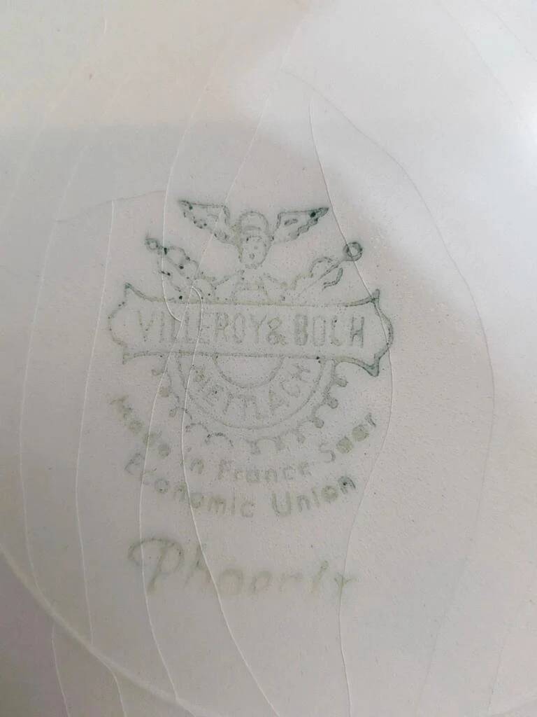 Large round plate Villeroy & Boch Phoenix – Ironstone – 33.5 cm – Exotic birds