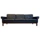Midcentury leather and teak "Gotland" sofa, Ikea, Sweden, 1967