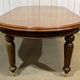Victorian style oval mahogany table with 1 extension.