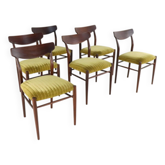 Set of 6 Lübke Otto Pollak mid centiry chairs 'Aldersbach'