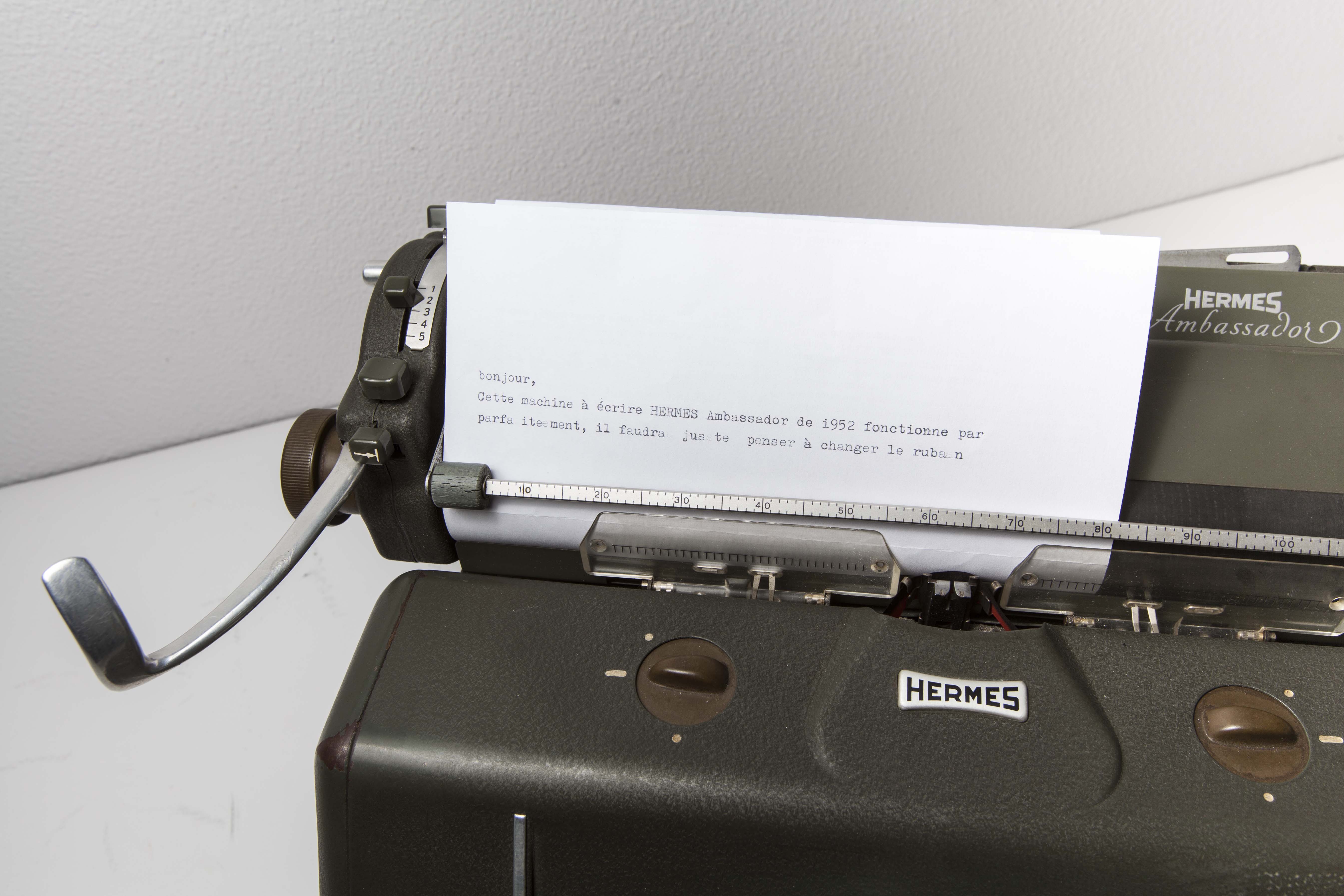 Hermes ambassador typewriter, 1952