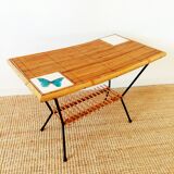 Table basse rotin