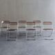 6 Plia folding chairs by Giancarlo Piretti for Anonima Castelli