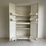 50's off-white industrial cabinet