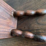 Wooden footrest stool