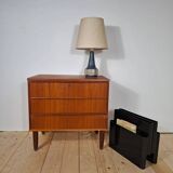 Danish mid-century modern teak chest of drawers with three drawers – 1960s