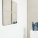 Michel Martens, Minimalist Glass Art Mirror 'Squares'