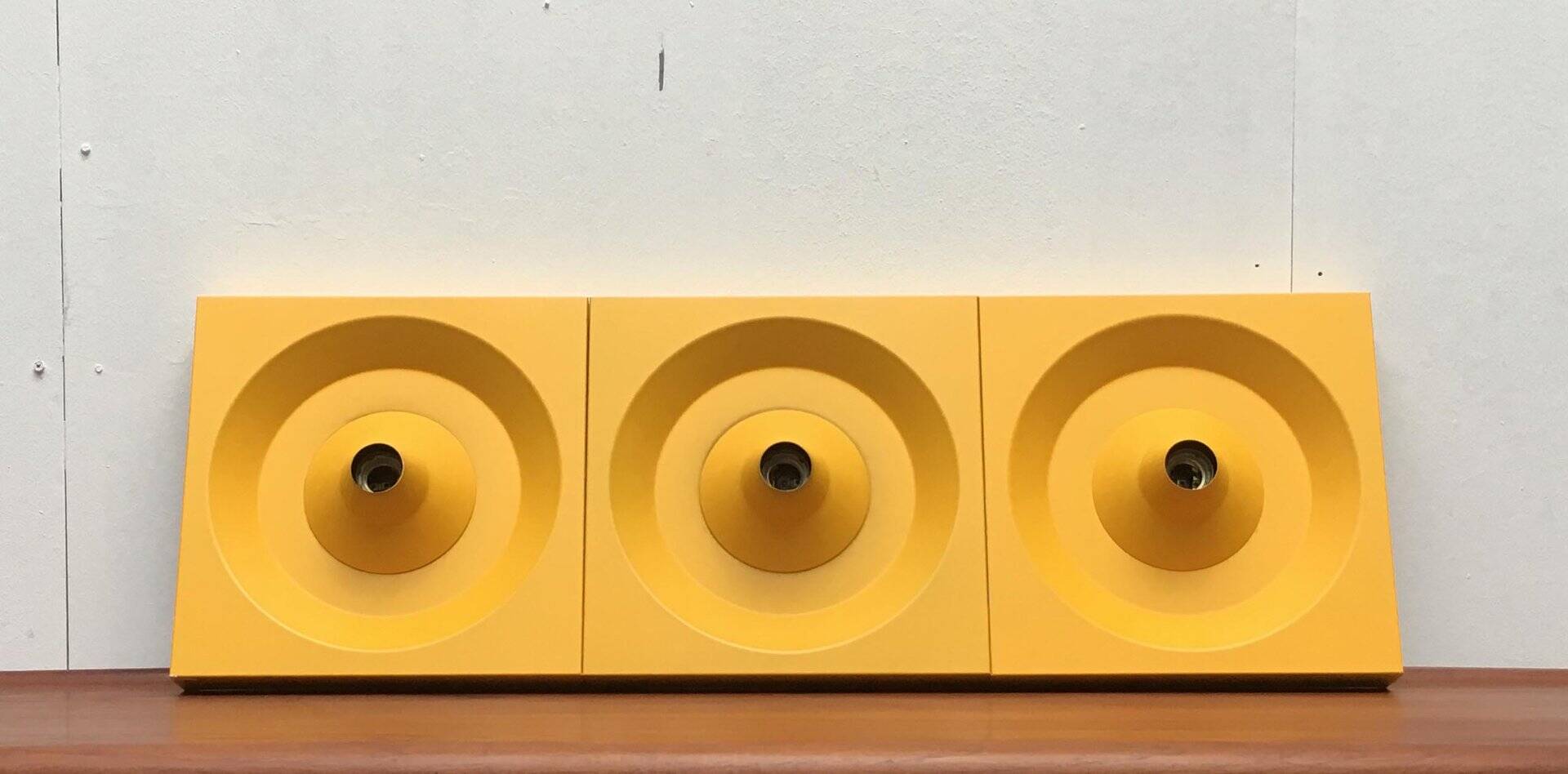 Wall lamp or ceiling light in metal by Klaus Hempel for Kaiser Leuchten, 1970s.