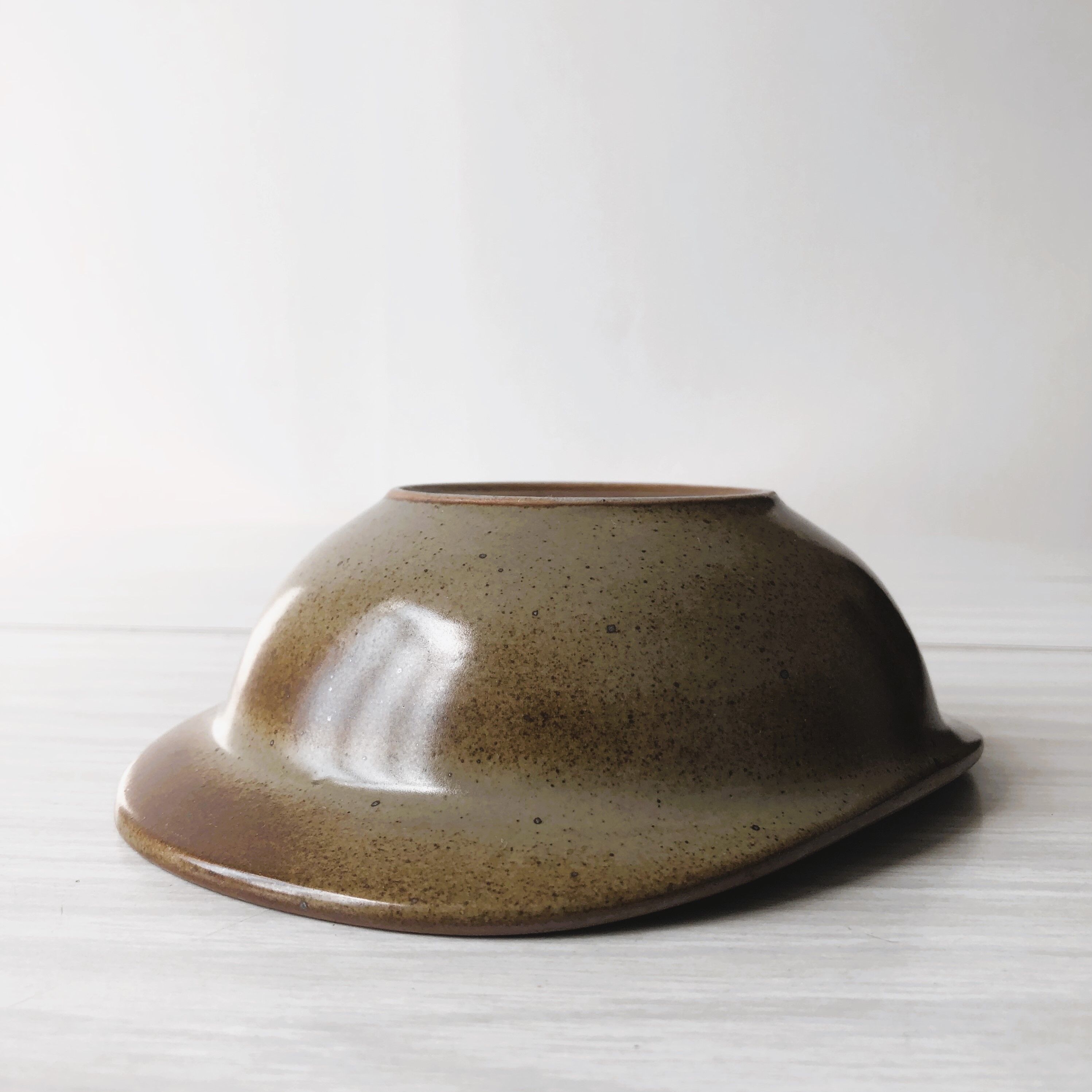Set of 7 bowls with ears in spotted ceramic - TBE pyrite stoneware.