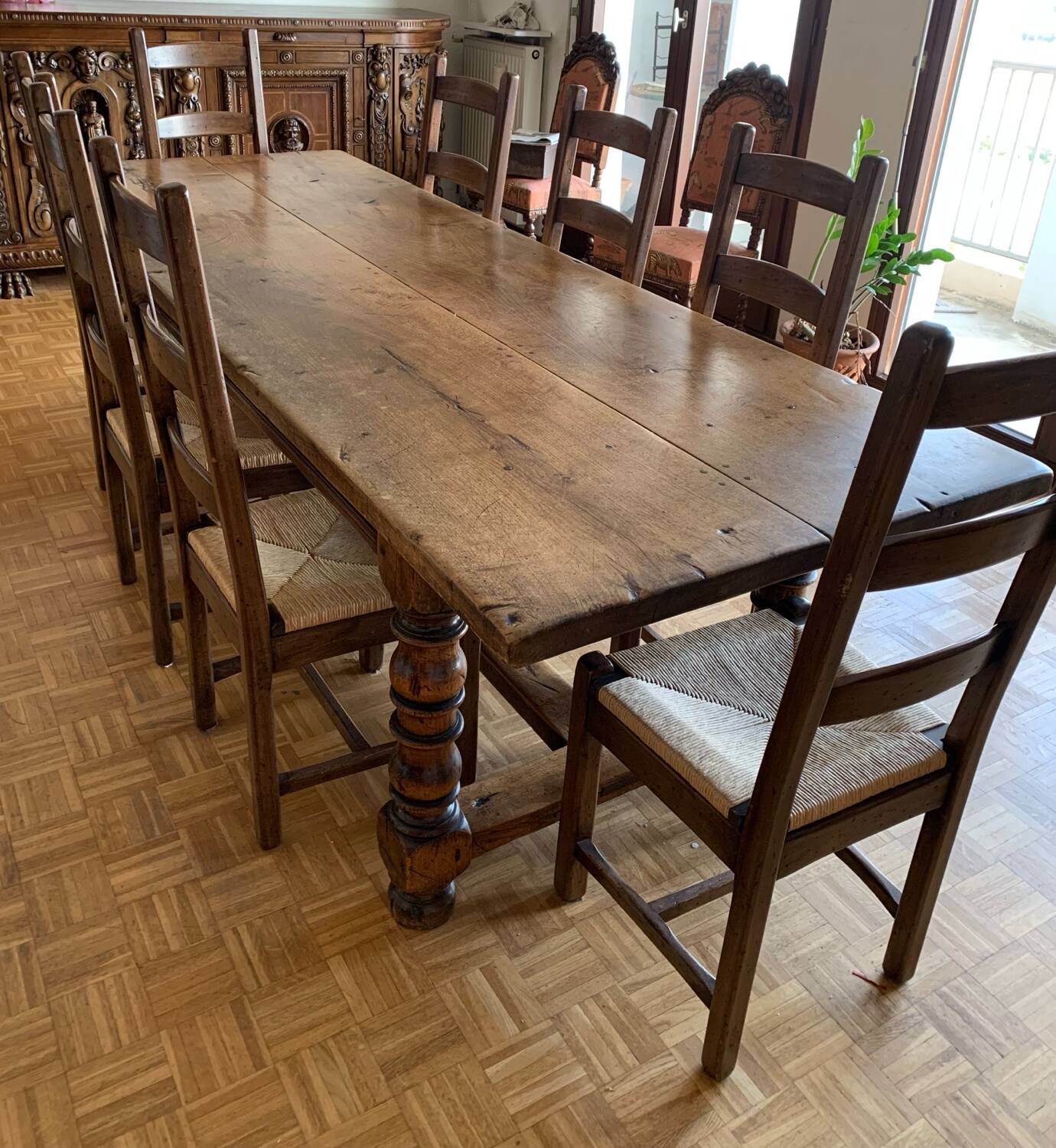Large farmhouse table