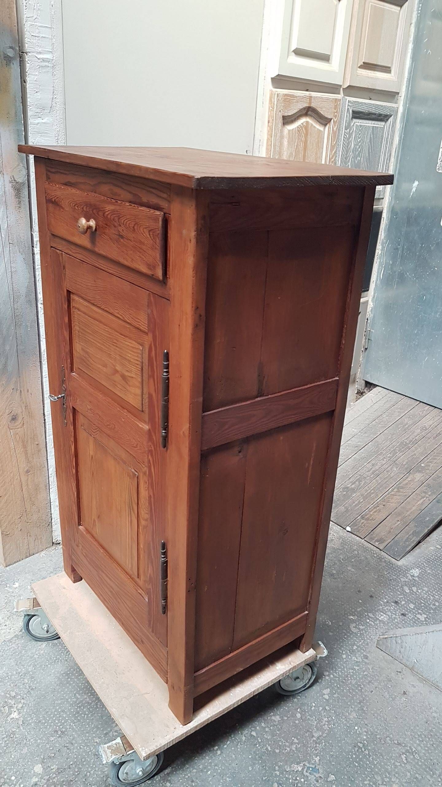 Chiffonnière ancienne H114cm en pitchpin