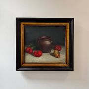 Tableau nature morte huile sur toile ancienne