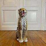ceramic leopard, Italy, 1970