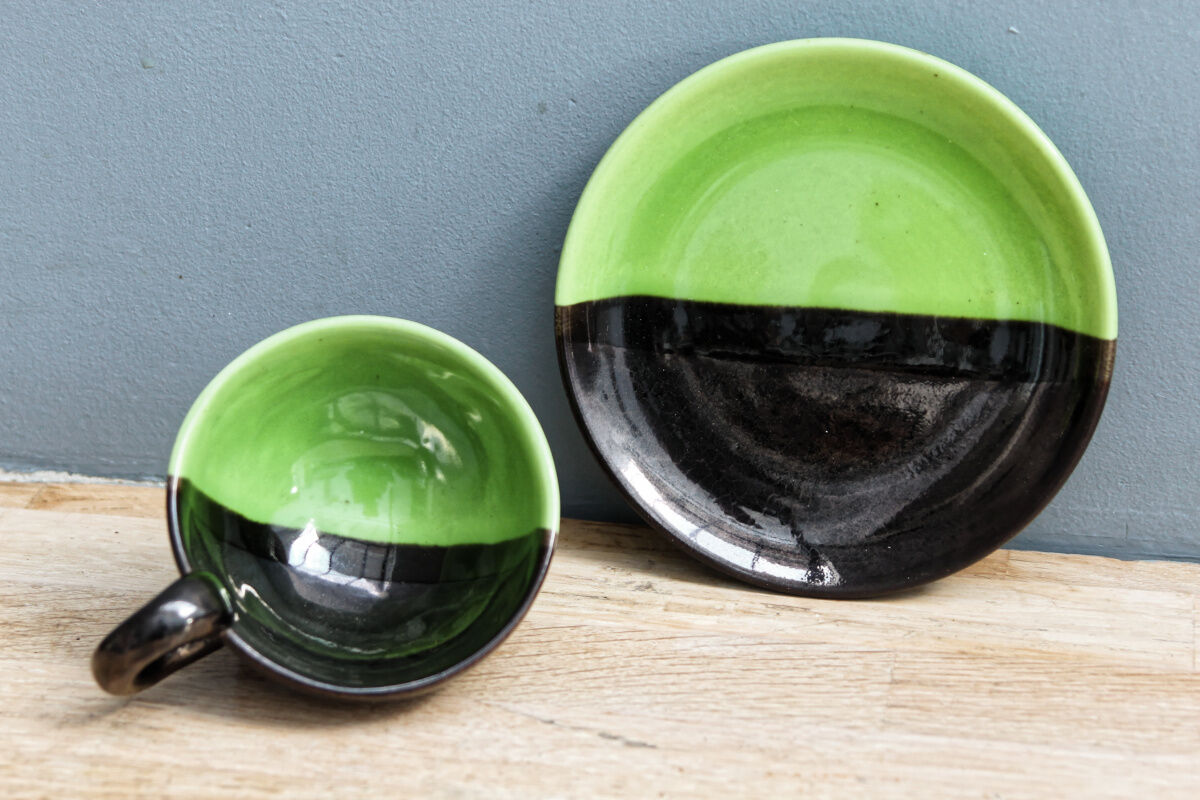 Tea service "you and me" design Luc Vallauris