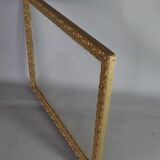 Old frame gilded stucco wood glass 46.5x35.5 cm, hardwood 41.7x32.7 cm SB