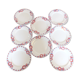 + Set 8 dessert plates Céranord - Saint Amand model Eglantines +