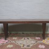 Leif Hansen curved coffee table on sled feet, Denmark 1960s