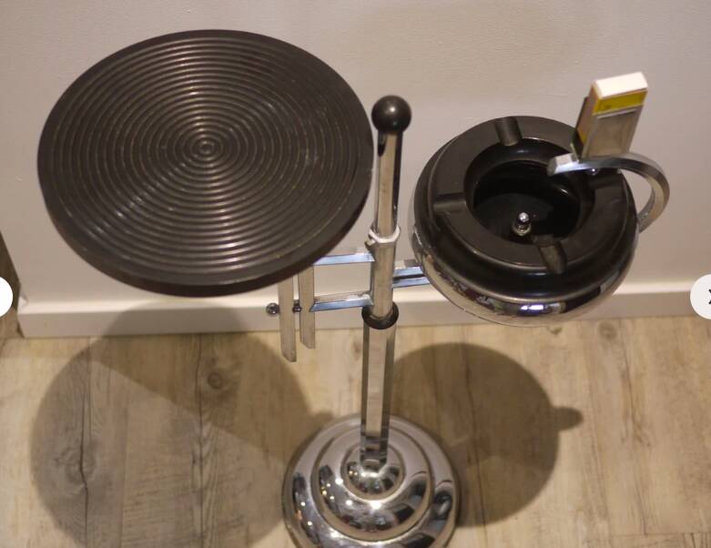 Art Deco smoker's side table from the 1930s.