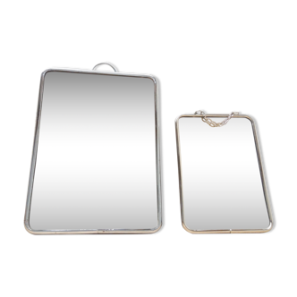 Duo of barber mirrors