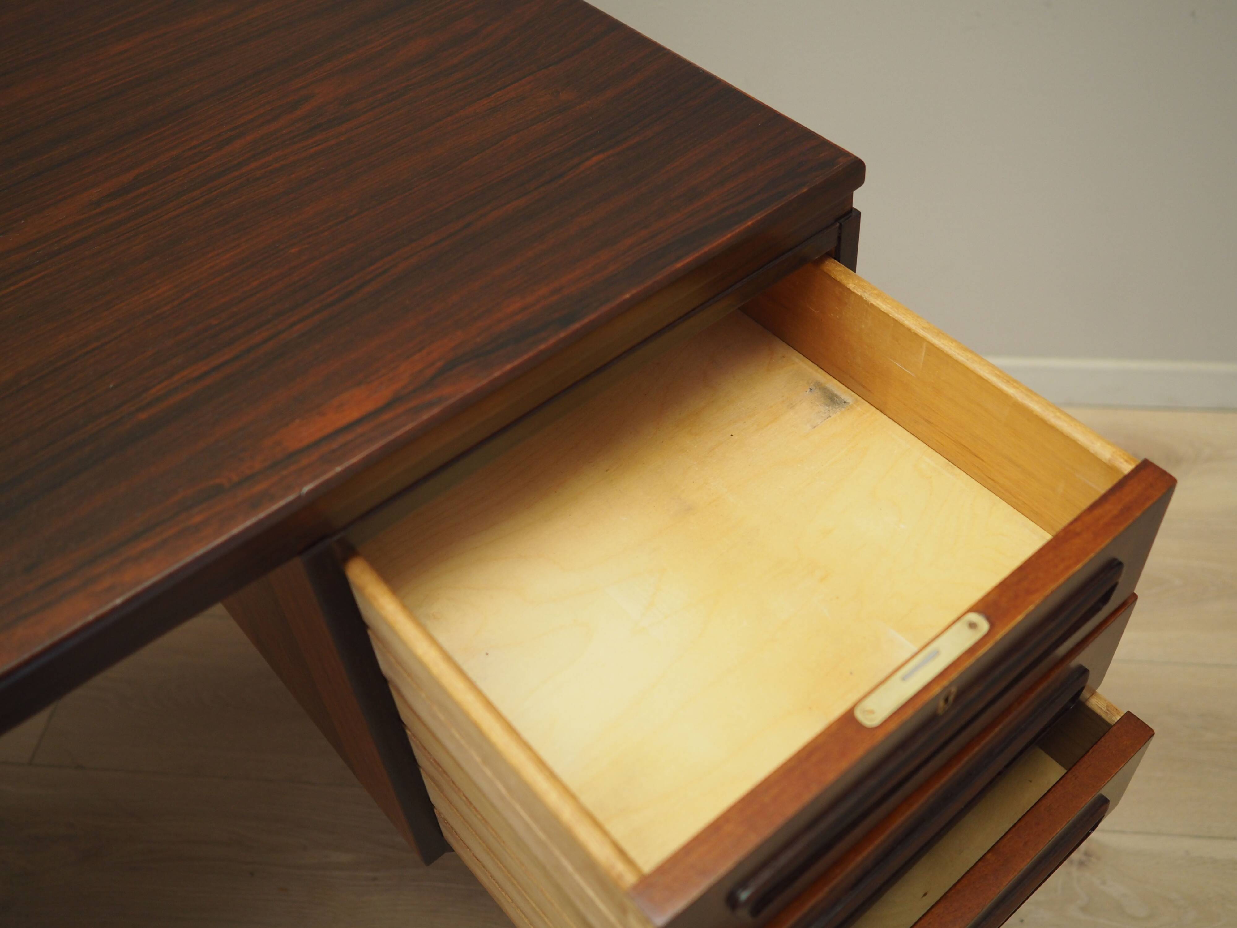 Rosewood desk, Danish design, 1960s, designer: J. Svenstrup
