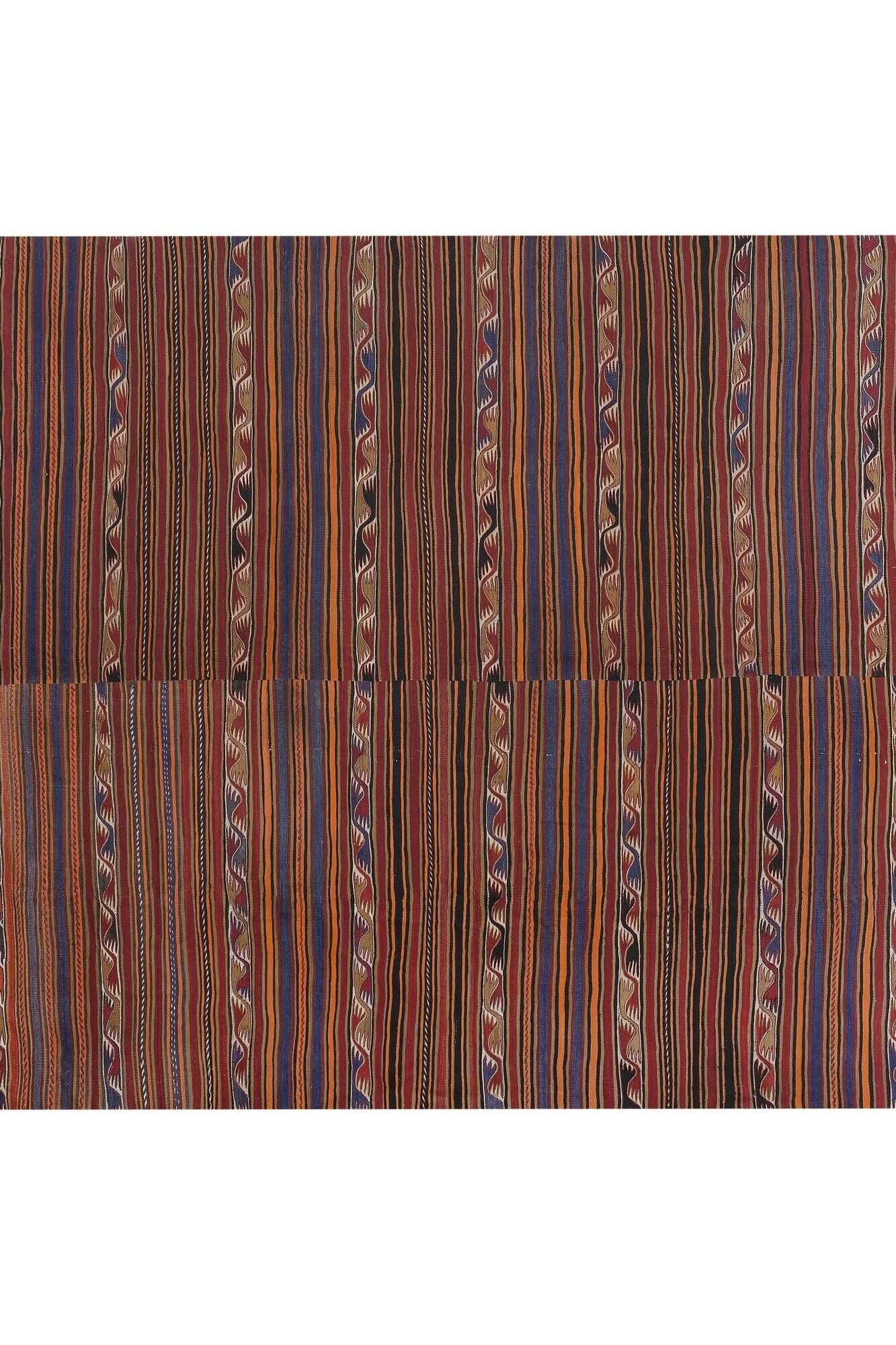 Vintage Turkish kilim, handwoven, 277x344 cm.