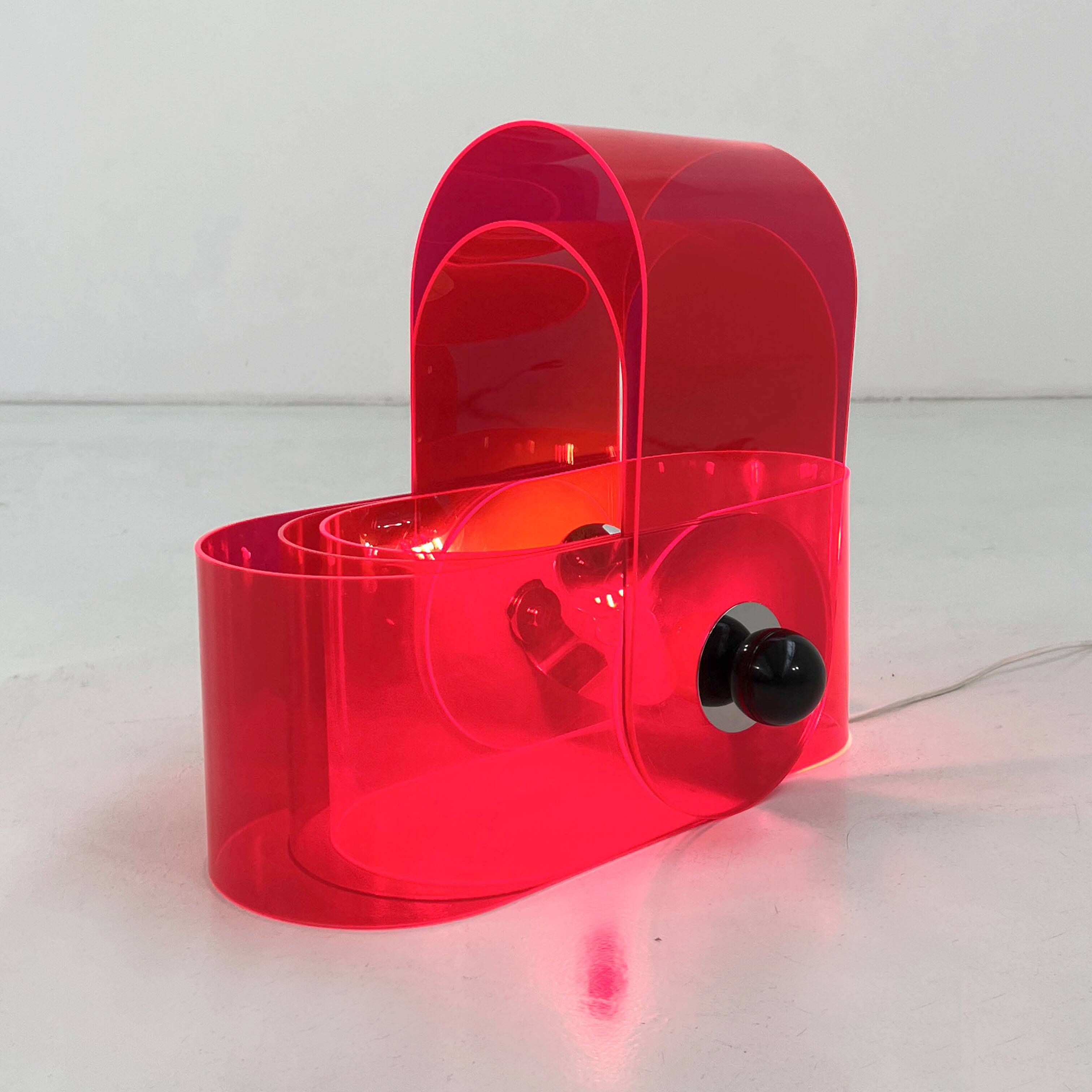 Lampe Gherpe Rose par Superstudio pour Design Centre Poltronova, 1968