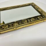 Vintage  Brass Wall mirrored Candle Sconce