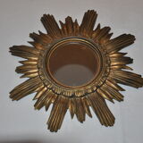 Golden sun mirror made in Italy 70