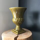 Medici style vase olive green