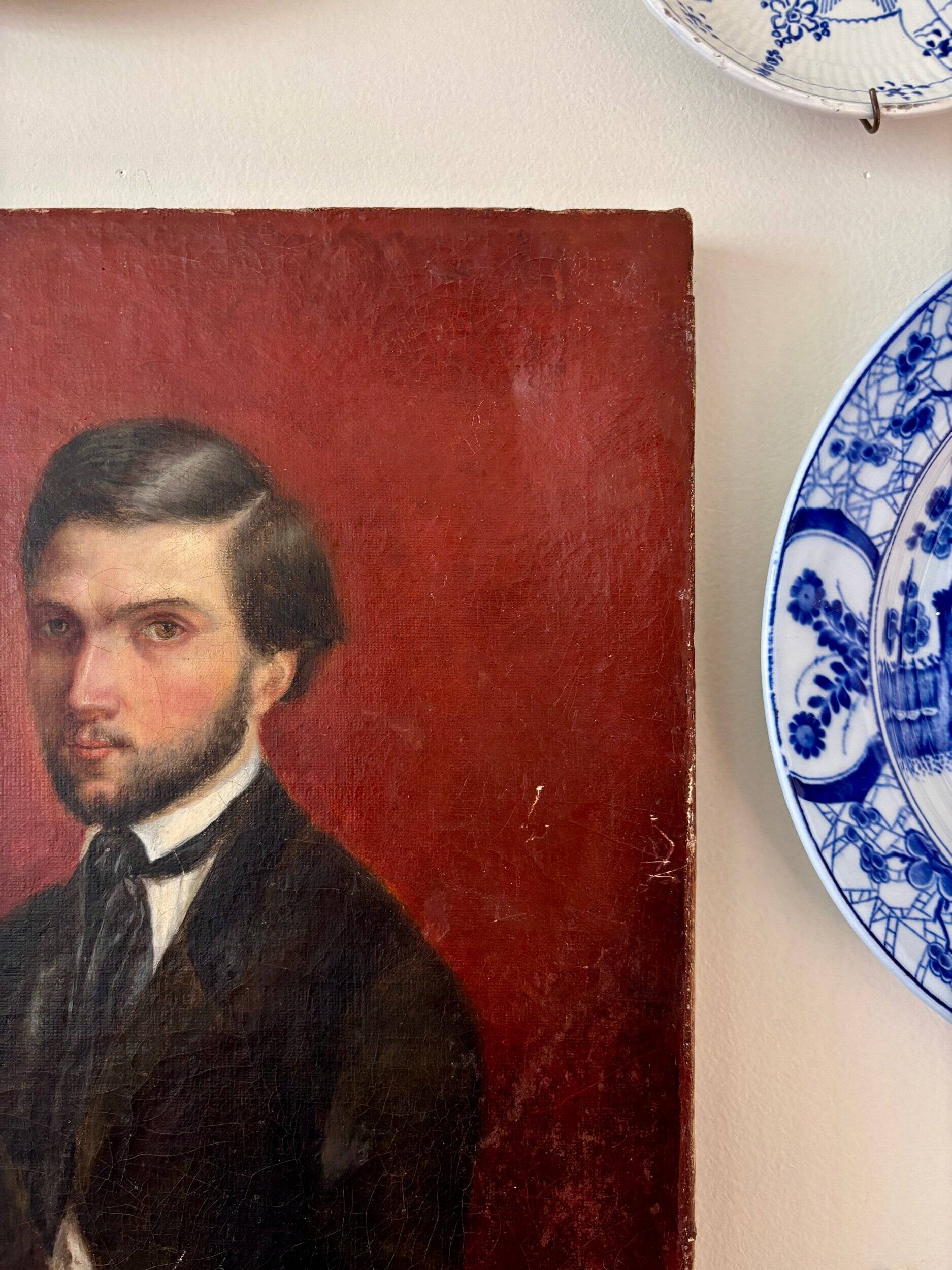 Oil portrait on canvas, 1842