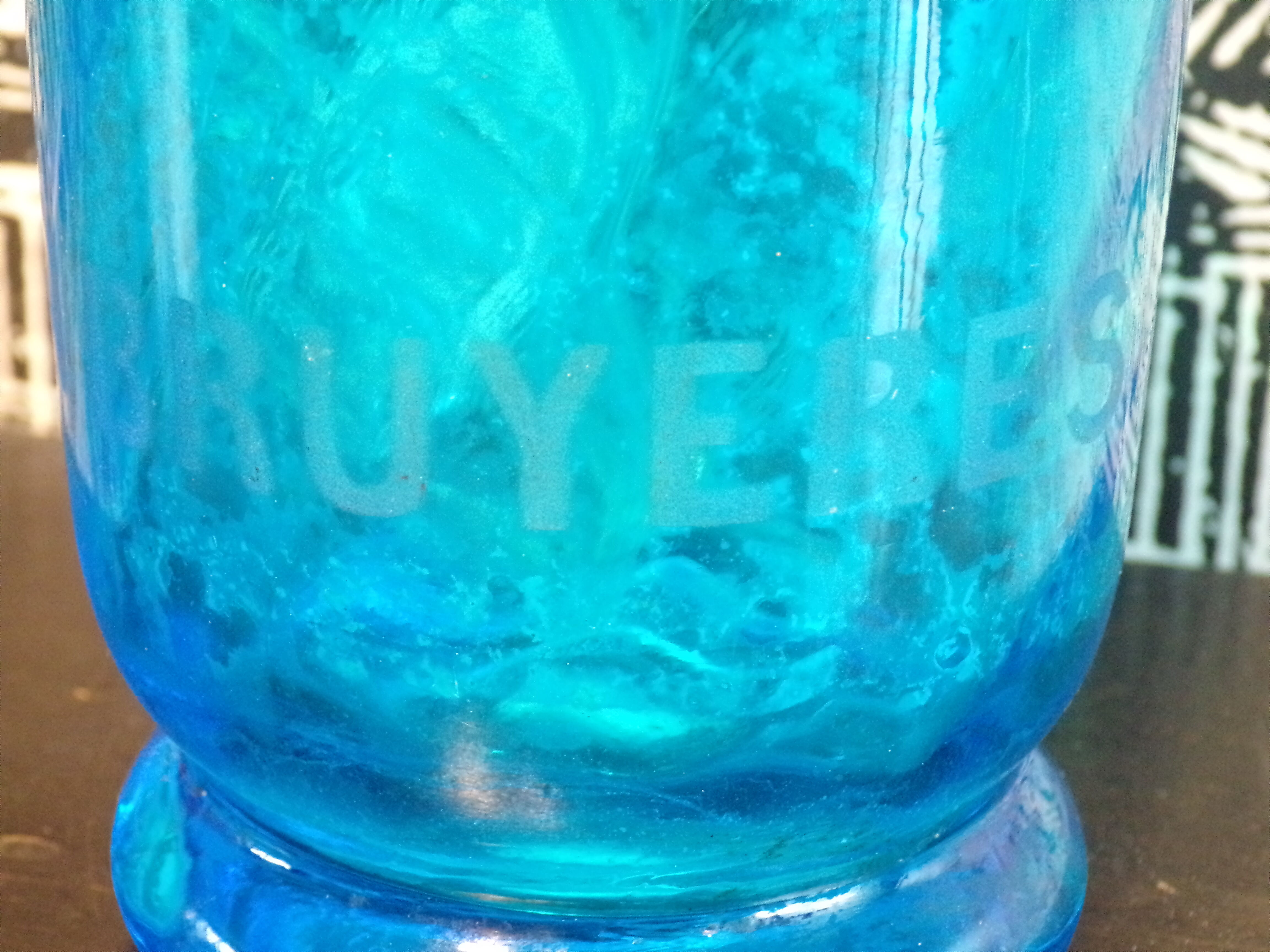 Seltz water blue siphon