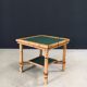 Mediterranean Bamboo Side Table in the style of Audoux Minet, France, 1950s