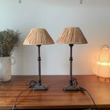 Pair of bedside lamps