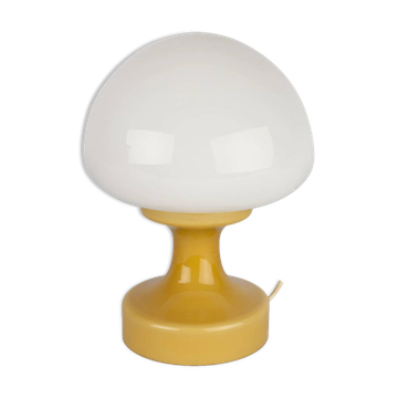 A blown glass table lamp in the Brussels style designed in the 1970s.