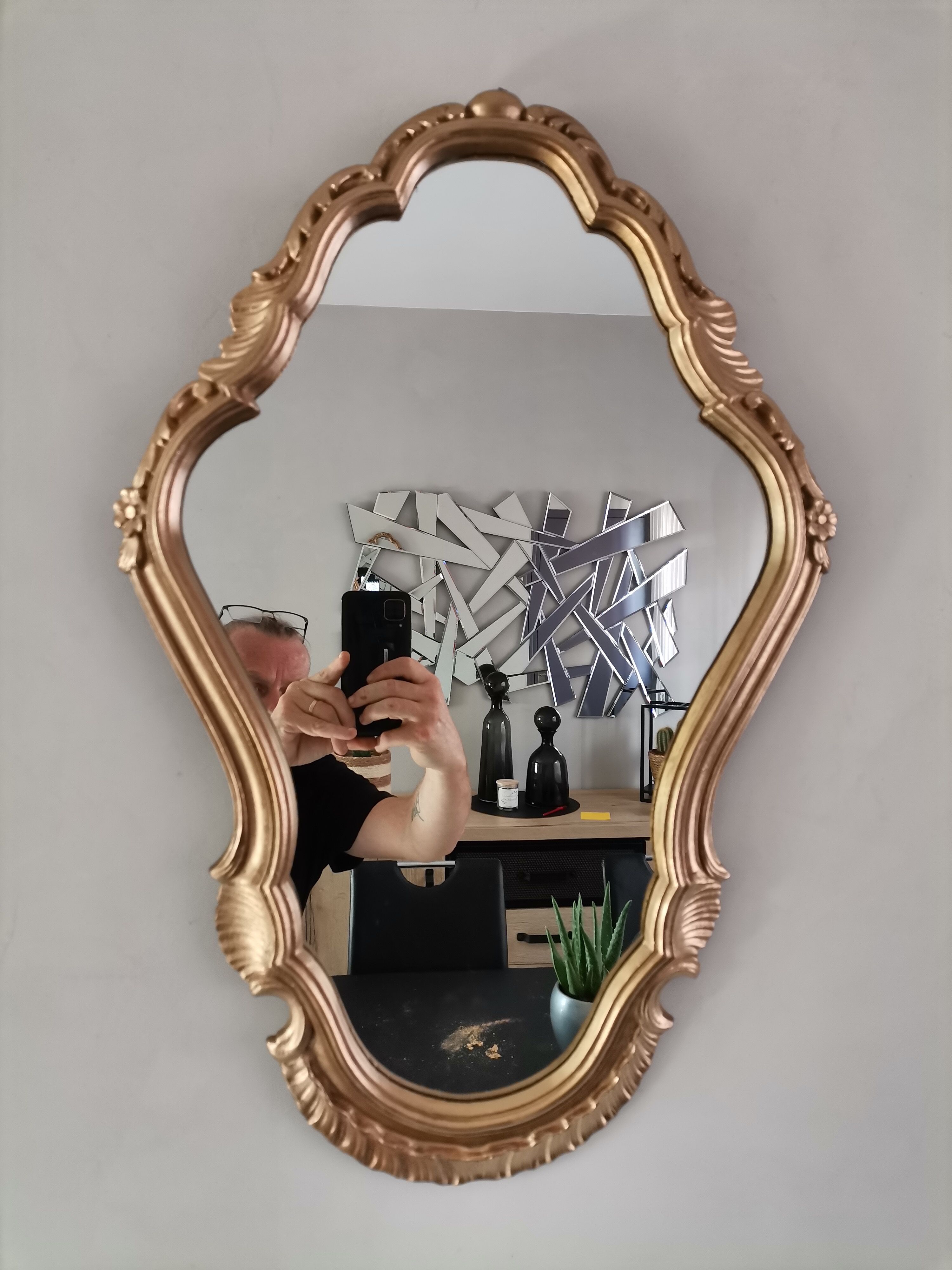Gilded wood mirror 40x60cm